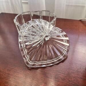 Heart Shaped Box Pretty Cut‎ Glass Mothers Day Gift